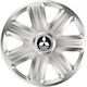 Car Wheel Hubcaps Versaco Comfort 13" Silver 3d Metal Logo Mitsubishi 4 Pieces
