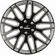 Car Wheel Hubcaps Versaco Dakar Nc Black Silver 14" 3d Metal Logo Isuzu 4 Pieces