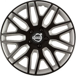 Car Wheel Hubcaps Versaco Dakar Black Silver Black Bolts 14" 3d Metal Logo Volvo 4 Pieces Car Wheel Hubcaps Versaco Dakar Black Silver Black Bolts 14" 3d Metal Logo Volvo 4 Pieces