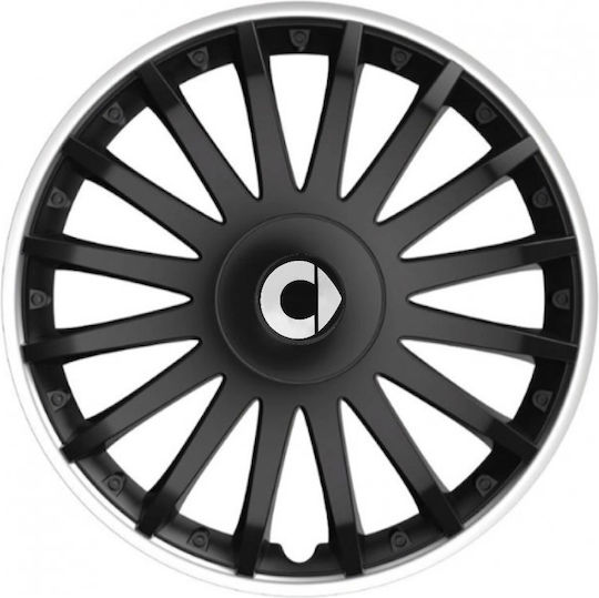 Тасии Трохове Автомобилни Versaco 16" Crystal So Черни Cbx Сигма 3d Метални Smart 4 Броя