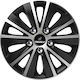 Car Wheel Hubcaps Versaco Rapide Nc Black Chrome Silver Bolts 16" 3d Metal Logo Isuzu 4 Pieces