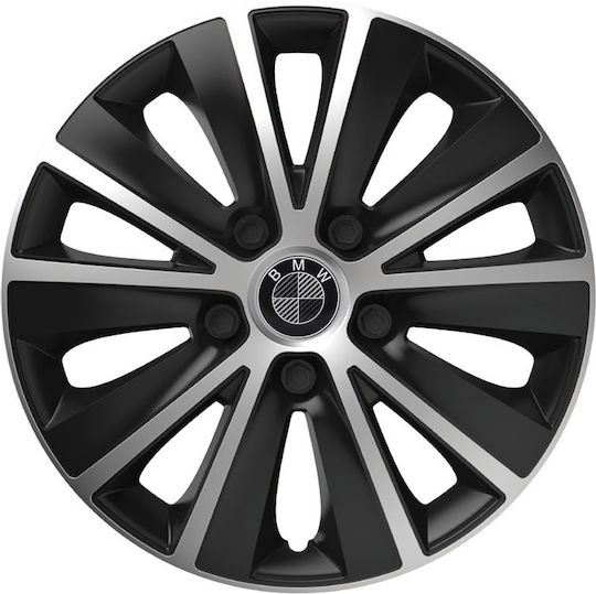 Тасии Трохов Автомобилни Versaco Rapide Черно Хром Черни Болтове 13" Знак 3d Метален Bmw Карбон 4 Броя