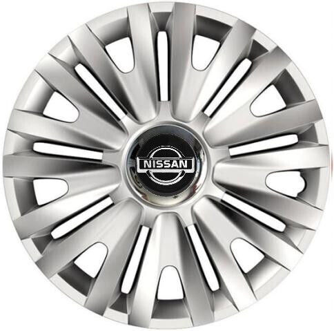 Car Wheel Hubcaps Versaco Royal Rc 14" 3d Metal Logo Nissan 4 Pieces