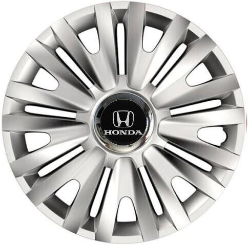 Car Wheel Hubcaps Versaco Royal Rc 15" 3d Metal Logo Honda 4 Pieces