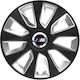 Car Wheel Hubcaps Versaco Stratos Rc Black Chro...