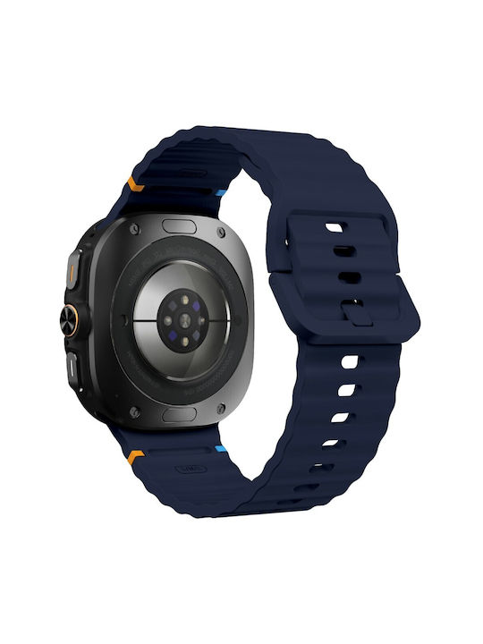 Samsung Galaxy Watch Ultra 2025 47mm Kalebol Λουράκι Σιλικόνης Κυματιστό Σχέδιο Midnight Blue Samsung Galaxy Watch Ultra 2025 47mm Kalebol Λουράκι Σιλικόνης Κυματιστό Σχέδιο Midnight Blue