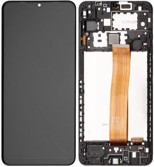 Οθόνη Samsung με Μηχανισμό Αφής και Πλαίσιο για Samsung A12 (Μαύρο)