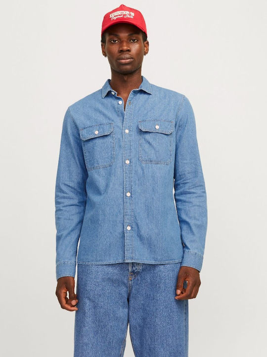 Jack & Jones Μακρυμάνικo Βαμβακερό Πουκάμισο Li...