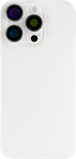 Apple Iphone 16 Pro Back Glass Nfc Enlarged Camera Frame White Titanium Compatible