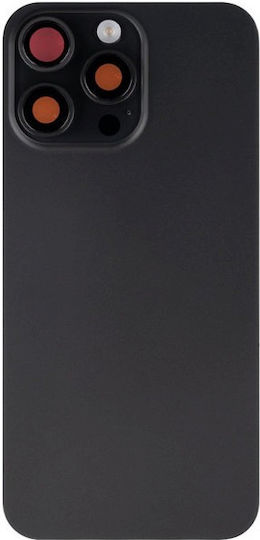 Apple Iphone 15 Pro Max Back Glass Nfc Enlarged Camera Frame Black Titanium Compatible
