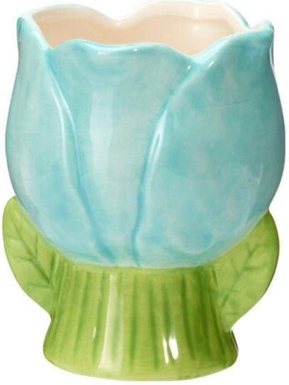 Next Ghiveci De Flori Ceramică Albastru Deschis 9.5x8.5x10.7cm
