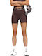Strong Training Damen-Leggings Kurze Hosen Hohe Taille Braun