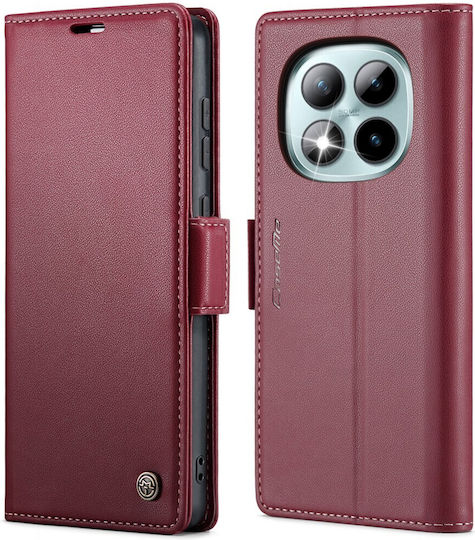 Caseme 023 Luminus Θήκη Πορτοφόλι Wine Red Xiaomi Redmi Note 15 Pro Plus 5g/poco M8 Pro 5g