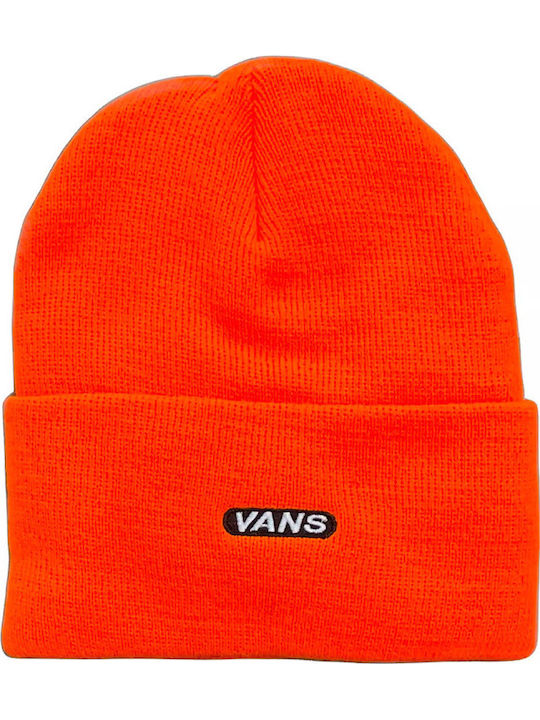 Tall Cuff Beanie Ανδρικός Σκούφος Πλεκτός σε Πορτοκαλί χρώμα