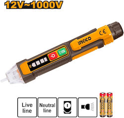 Ingco Ανιχνευτής Τάσης VD100091 AC με Εύρος 12 - 1000V