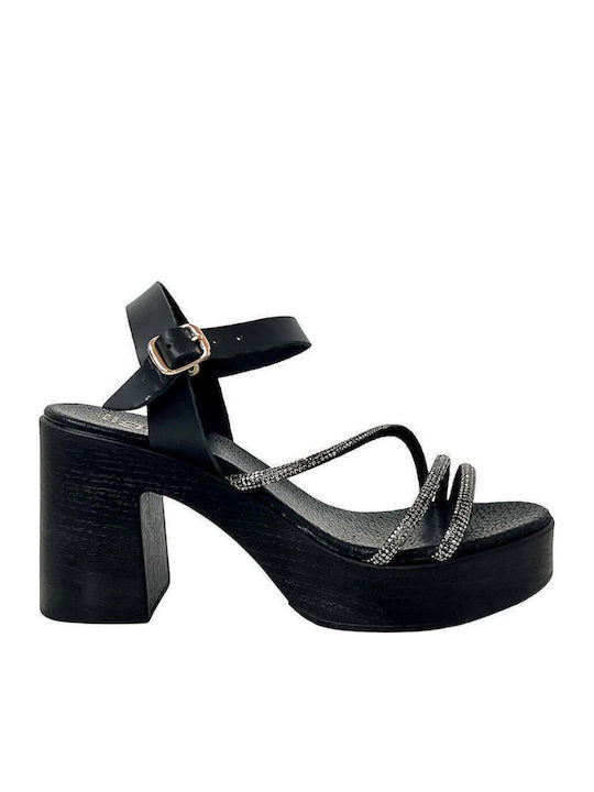 Ligglo Sandale Elegante Damă De Piele Anatomici Cu Strasuri