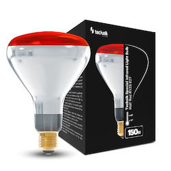 Θερμαντικός Λαμπτήρας E27 150w R125 Κόκκινο Φωτισμό Technik