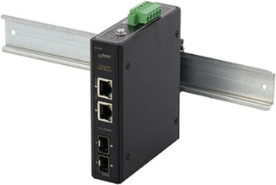 Pulsar ISFG42 Unmanaged L2 PoE Switch με 4 Θύρες Gigabit (1Gbps) Ethernet και 2 SFP Θύρες