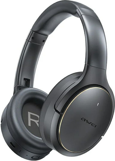 Awei AT20 Wireless Bluetooth Over Ear Headphones with 65 Hours Playing Time Black