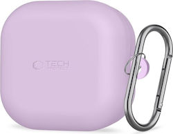Tech-protect Silicone Hook Case Compatible Samsung Galaxy Buds 4 4 Pro Purple