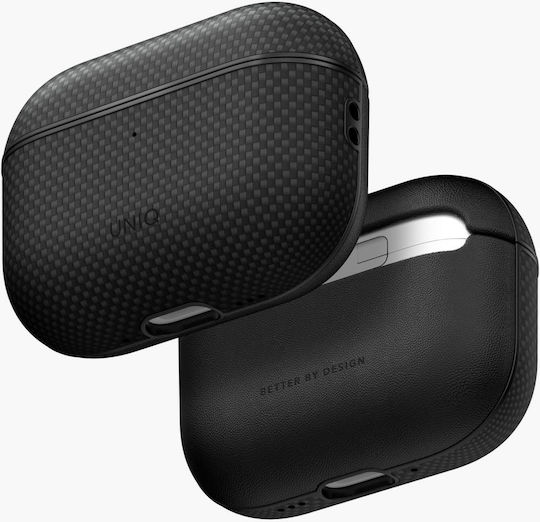 Uniq Θήκη Δερμάτινη σε Μαύρο χρώμα για Apple AirPods Pro 3