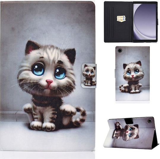 Husă Premium Cu Slot Pentru Card Samsung Galaxy Tab A11 Plus A9 Plus 11" Kitten