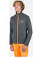 Ανδρική Ζακέτα Fleece με Κουκούλα Gray