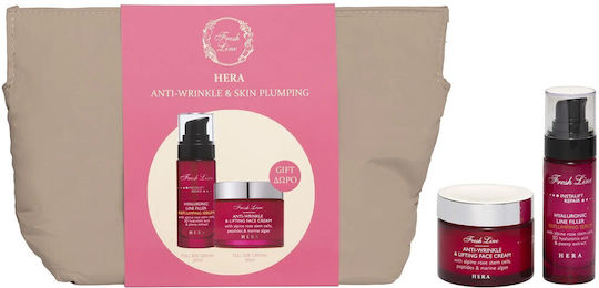 Fresh Line Hera Anti-Wrinkle & Skin Plumping Skin Care Set for Anti-Ageing & Brightening 3