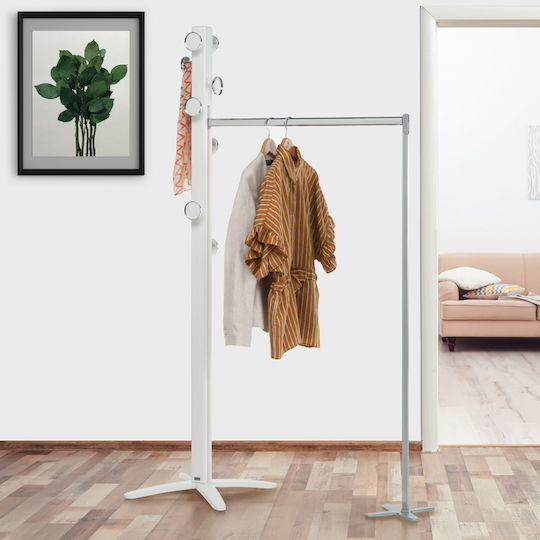 Foppapedretti Espansiva Lux Cuier Pom Din Lemn Alb 177cm
