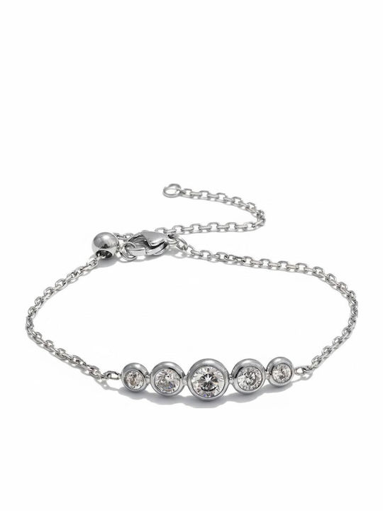 Awear Women's Bracelet Made of Stainless Steel with Zircon