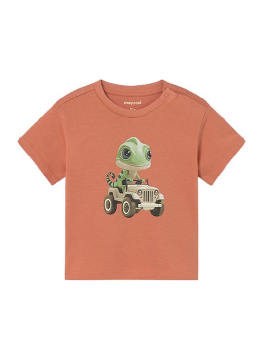 Mayoral Kids Short-Sleeved Top Orange