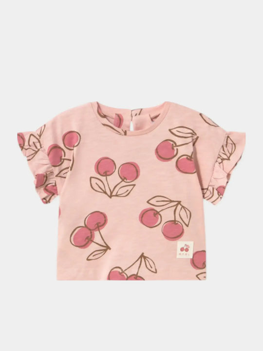 Mayoral Kids Short-Sleeved Top Pink Fuchsia