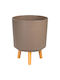 SGTT Kunststoff-Blumentopf Braune 26x26cm