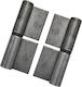 Set 2 Weldable Hinges 140mm Base