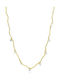 Bijou Box Necklace from Gold Plated Steel with Zircon