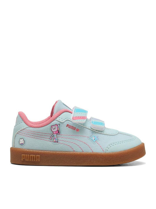 Club Ii Era Kids Sneakers Anatomic with Hoop & Loop Closure Light Blue