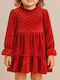 Girls Dress Long Sleeve Red