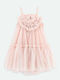 Girls Dress Sleeveless Tulle Sweet Blush