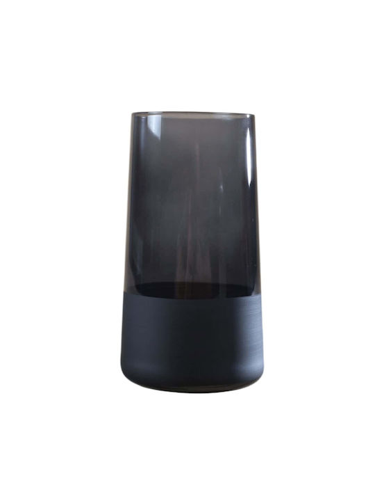 Hermia Set Brillen Wasser aus Glas in Schwarz Farbe 520ml 4Stücke