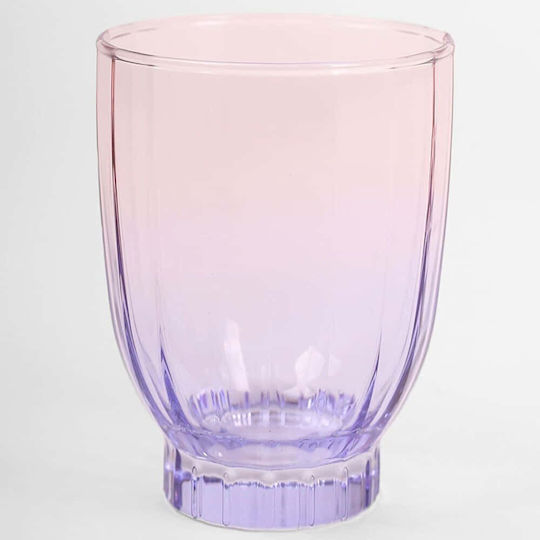 Hermia Set of Water Glasses Made of Glass in Pink Colour 320ml 4 Pieces