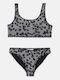Calvin Klein Kids Bikini Swimwear Black Floral