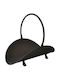 SGTT Metallisches Kaminholzregal Lagerkorb 48x34x41cm Schwarze