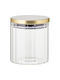 Allgemeine Verwendung Glasvase mit Deckel Transparent 650ml