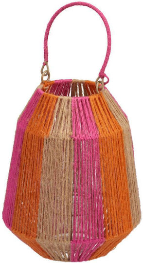 Koopman Metallic Pink Lantern 21x21x25cm
