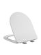 Piccadilly Toilet Seat Slim Soft Close Plastic White