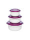 Emsa Set Lunch Boxes Plastic White 3 Pieces