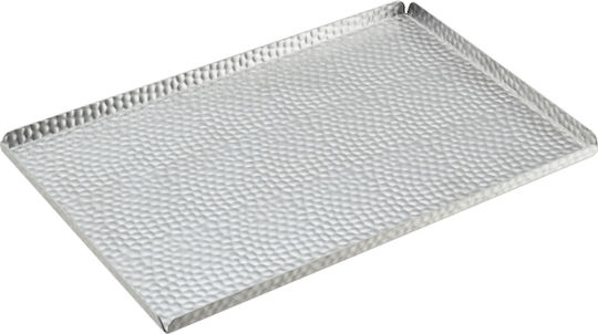 Piatelă De Servire Inox Argintie 31x21cm