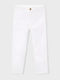 Kids Chino Fabric Trousers White