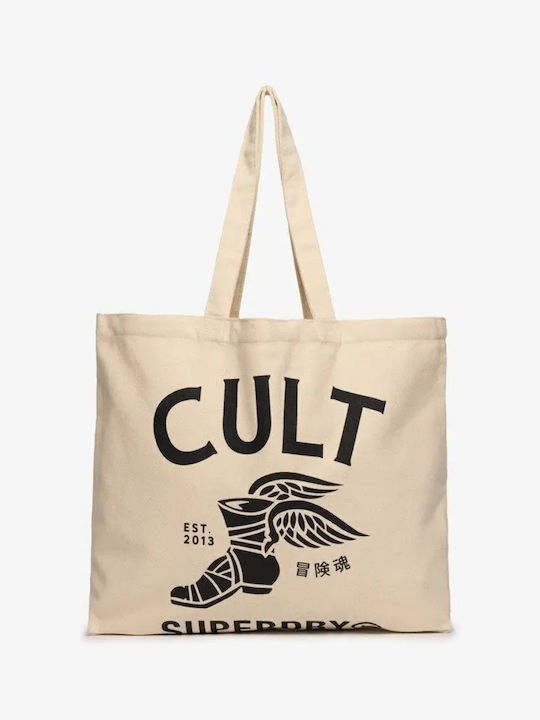 Superdry Cult Fabric Women's Tote Handbag Ecru ...
