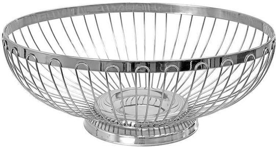 Zokura Fruit Bowl Inox Gray 29x20x8.2cm